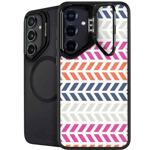 Striped Chevron Galaxy S25 Kickstand Case